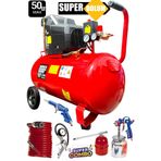 Staxx Power Bakır Sargı Motor Gerçek 50Lt 2Hp Süper Hızlı Dolum Rodex Hava Kompresörü Havalı Boya Set 8 Bar