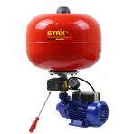 Staxx Power Bakır Sargı QPHT60 24LT Tanklı Santrifüj Otomatik Hidrofor 2 Daire Paket Hidrofor Pompa Seti 0.50 Hp