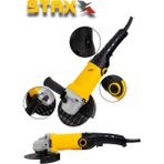 Staxx Power Devir Ayarlı Avuç Içi Spiral Taşlama Makinası Bakır Şanzıman 2200W 115-125 mm 5 Adet Disk