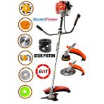 STAXX POWER Güçlendirilmiş Çelik Pistonlu 20HPX Super Benzinli Yan Tırpan Ot Biçme Tırpanı 6IN1 Çok Başlıklı