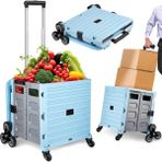 Staxx Power Katlanır Merdiven Çıkabilen Portatif Çok Fonksiyonlu Koli Yük Paket Taşıma Pazar El Arabası 100KG