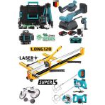 Staxx Power Mh120l Dev Seri 120Cm Seramik Kesme + Boya Karıştırıc Mikser + Tripotlu 16 Çizgi Lazer + Vantuz Seti