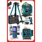 Staxx Power Otomatik Hizalamalı Kumandalı 16 Köşe Yeşil Çizgi Lazer Hizalama Makinesi + 50MT Lazer Tripot Set