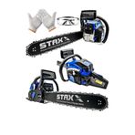 Staxx Power Turbo 520 Seri Blue Çift Egzos Benzinli 52 cc 3.2 hp 50 cm Ağaç Kesme Makinesi
