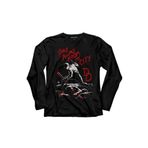 Stay Away From My City Dd Halloween Cadılar Bayramı Uzun Kollu Tişört Baskılı T-Shirt Siyah