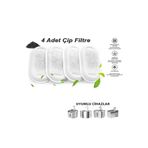 STAYPURE Su Pınarı Aktif Karbon Yedek Filtre 4 Adet SÜNGERSİZ