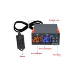 STC -3028 Isı Ve Nem Termostatı Çift Ekran 220v Isıtıcı Soğutucu Kuluçka Akvaryum Buzdolabı Fırın