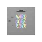 STCKRCO Motor Sele Altı ve Bisiklet İçin Hard Core Rider Sticker Etiket 1 adet