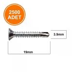 Std 3.9X19 Yhb Matkap Uçlu Vida Ms Akıllı Vida (1 Paket-2500 Adet)