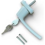 Std Anahtarlı Kilitli Pvc Pencere Kapı Kolu Tekli Alüminyum - Beyaz