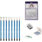 Steadtler Eskiz Başlangıç Seti 3 + Dereceli Kalem + A5 Defter + Dağıtıcı Set + Silgi + Açacak + Hamur Silgi - Karışık-Çok Renkli - standart