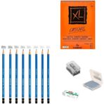 Steadtler Eskiz Başlangıç Seti 6 + Dereceli Kalem + A5 Defter + Dağıtıcı Set + Silgi + Açacak + Hamur Silgi - Karışık-Çok Renkli - standart
