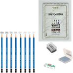 Steadtler Eskiz Başlangıç Seti 8 + Dereceli Kalem + A5 Defter + Dağıtıcı Set + Silgi + Açacak + Hamur Silgi - Karışık-Çok Renkli - standart
