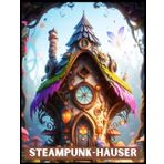 Steampunk-Haus-Malbuch: 60 Seiten Farbe sind die natürlichste Kunst zum Entspannen, Malen der Kunst, die Farben werden vor Ort zu Hause erstellt, ideal für Erwachsene und Jugendliche!