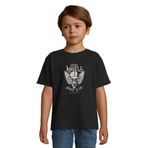 Steel Angels Biker Skull Çocuk Bisiklet Yaka Pamuklu Tişört X-Small
