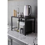 Steel Design Airfryer Rafı,mutfak Organizeri, Mikrodalga Dolabı , Tezgah Üstü Fırın Çay ,kahve ,baharatlık Standı Antrasit