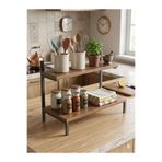 steel desing Mutfak tezgah üstü 2 katlı Çok Amaçlı Raf Organizer Baharatlık Mikrodalga dolabı Baharatlık Stand