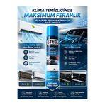 STEEL klima temizleyici sprey 200 ml ev ve araç klima temizleme köpüğü koku giderici