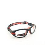 Steel Sport Fullsafe [18+ Yaş] Numaralı Olabilen Sporcu Gözlüğü (Mat Siyah - Kırmızı Pedler)