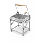STEELFIRE Isı Ayarlı Kömürlü Mangal BBQ | Tek Hamlede Çevrilebilir Izgara | Bahçe Balkon Kamp Piknik Mangalı