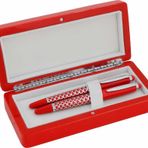 Steelpen 01M Words Kırmızı Dolma-Roller Kalem Seti