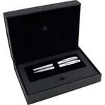 Steelpen 2715 World Serisi Parlak Krom Dolma Kalem ve Tükenmez Kalem Seti