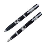 Steelpen 8601 Force Siyah-Beyaz Dolma-Tükenmez Kalem Seti