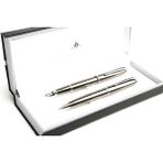 Steelpen Dolma ve Tükenmez Kalem Seti - Siyah - 1