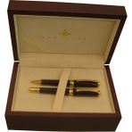 Steelpen Giza Dolma & Tükenmez Kalem Seti Siyah Altın 296