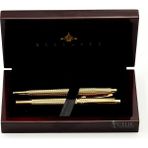 Steelpen World Serisi 273 Gold Dolma Kalem+Tükenmez Kalem Set Seti - Renkli