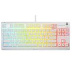 SteelSeries Apex 3 TKL TR Q RGB Membrane Kablolu Beyaz Gaming (Oyuncu) Klavye