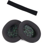 SteelSeries Arctis 7 9 Yedek Kafa bandı ve Kulaklık Pedi SET Kulaklık Yastığı Süngeri Headband - Yeşil