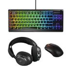 STEELSERIES POWER UP KLAVYE MOUSE KULAKLIK SET-SİYAH