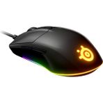 Steelseries Rival 3 Rgb Gaming Mouse + Qck Large Mouse Pad - Siyah