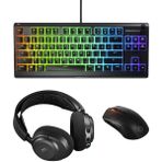 SteelSeries Steelserıes Power Up Klavye Mouse Kulaklık Set-Siyah