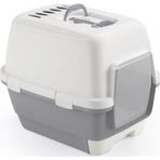Stefanplast Cathy Clever & Smart Gri-Beyaz 58x45x48 cm Kedi Tuvaleti