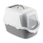 Stefanplast Cathy Easy Clean 56x40x40 cm Gri Beyaz Kedi Tuvaleti