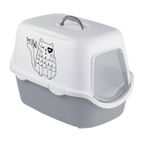 Stefanplast Cathy Griffe 56x40x40 cm Gri Beyaz Kedi Tuvaleti