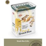 Stefanplast Dikdörtgen Snackbox 2.2 Lt Yeşil/Beyaz - Köpek Atıştırmalık Kutusu