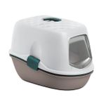 Stefanplast Furba Top Chic Beyaz Bej 58.5x39.4x42 cm Elekli Kapalı Kedi Tuvaleti