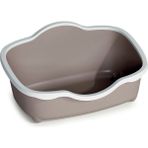 Stefanplast Tres Chic 56x38.5x26 cm Beyaz Pembe Açık Kedi Tuvaleti
