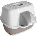 Stefanplast Tres Chic 56x54.5x39 cm Beyaz Pembe Kedi Tuvaleti