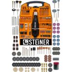 Steiner 302 Parça Devir Ayarlı Hobi Kalıpçı Gravür Seti 460 Watt El Motoru Turuncu