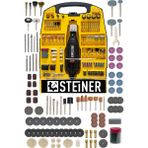 Steiner 302 Parça Hobi Kalıpçı Gravür Seti 460 Watt Devir Ayarlı El Motoru Sarı