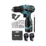 Steiner 36 V Sjs Çift Metal Şanzıman Çift Akülü Şarjlı Vidalama Matkap + 24 Parça Set Mavi