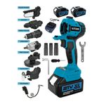 Steiner 7 Başlıklı Set Spiral Taşlama Somun Sıkma Tilki Kuyruğu Dal Budama Akülü Vidalama Hava Pompası Hilti