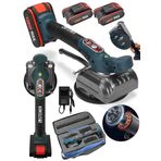 Steiner Alman 128 VF Profesyonel Metal Şanzuman Çift Akülü Fayans Cam Karo Döşeme Vantuz Makinesi Çantalı