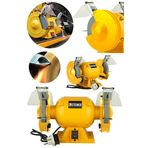 Steiner Alman 175 mm Turbo 4000 Watt Çark Motoru Zımpara Balta Bıçak Bileme Makinesi Taş Motoru Taşlama Sarı