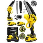 Steiner Alman 198 Vf 10 Ah 25 cm Bakır Sargılı Akülü Dal Kesme Budama Testere Bıçkı Makinesi Sarı