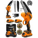 Steiner Alman 198 Vf 10 Ah 25 cm Bakır Sargılı Akülü Dal Kesme Budama Testere Bıçkı Makinesi Turuncu